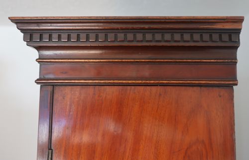 GEORGIAN MAHOGANY AND EBONY INLAID CUPBOARD BOOKCASE CIRCA 1810 - ADDITIONAL PHOTO 2