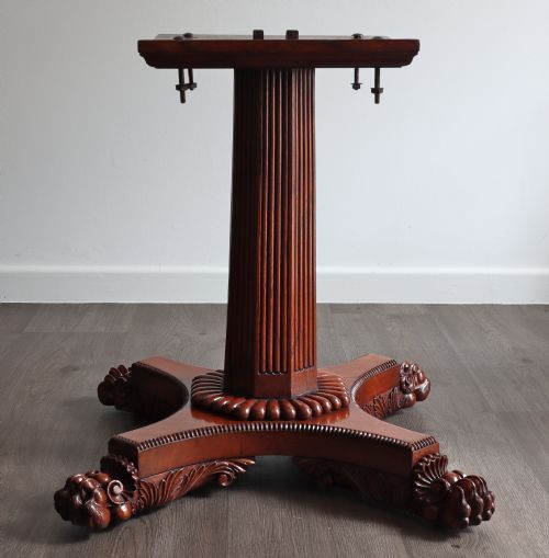A FINE QUALITY CIRCULAR SOLID PADOUK ANGLOINDIAN PLATFORM BASE DINING CENTRE TABLE - ADDITIONAL PHOTO 5