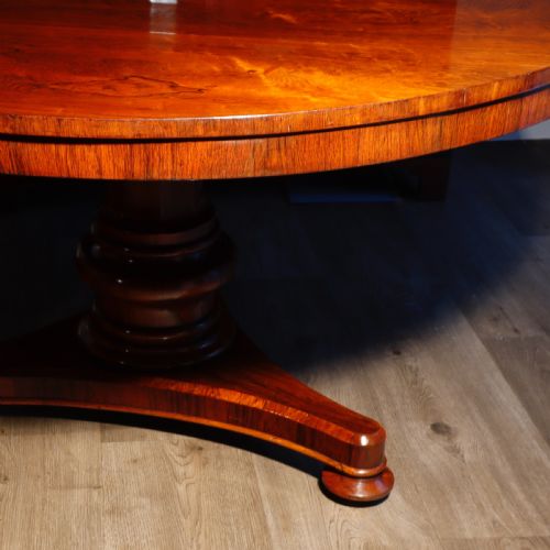 ROSEWOOD DINING TABLE 1840S - ADDITIONAL PHOTO 4