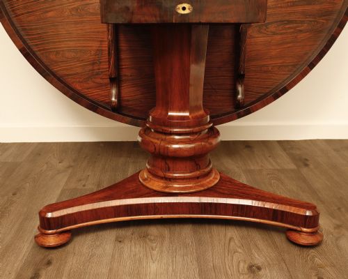 ROSEWOOD DINING TABLE 1840S - ADDITIONAL PHOTO 7
