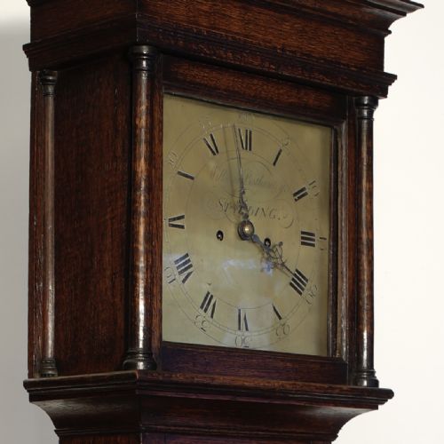 OAK LONG CASE CLOCK WILLIAM BOTHAMLEY OF SPALDING 17571759 - ADDITIONAL PHOTO 1