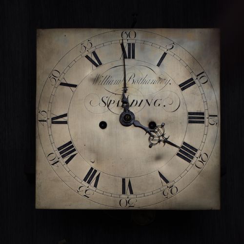 OAK LONG CASE CLOCK WILLIAM BOTHAMLEY OF SPALDING 17571759 - ADDITIONAL PHOTO 10