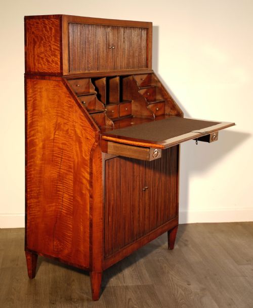 SATINWOOD BUREAU 1820S - ADDITIONAL PHOTO 4
