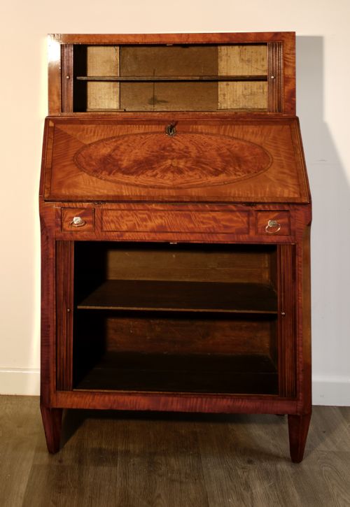 SATINWOOD BUREAU 1820S - ADDITIONAL PHOTO 8