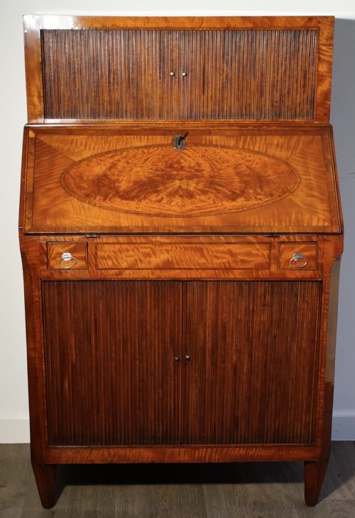 SATINWOOD BUREAU 1820S - ADDITIONAL PHOTO 1