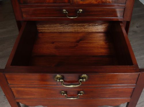 A GEORGE III MAHOGANY TRAYTOP BEDSIDE COMMODE - ADDITIONAL PHOTO 5