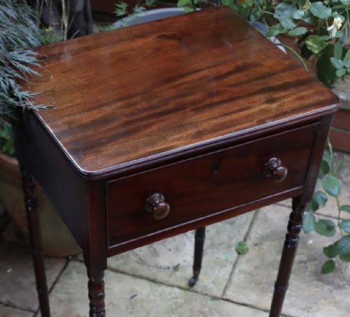1820S MAHOGANY SINGLE DRAWER WORKSIDE TABLE - ADDITIONAL PHOTO 5