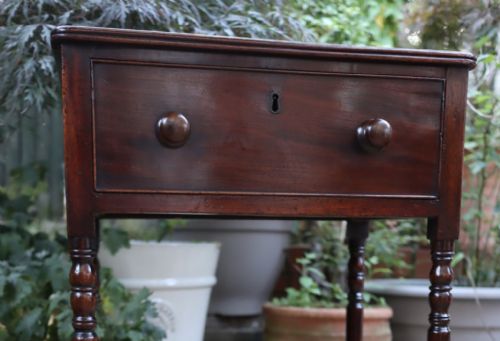 1820S MAHOGANY SINGLE DRAWER WORKSIDE TABLE - ADDITIONAL PHOTO 1