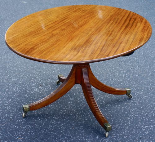 GEORGIAN 1790S MAHOGANY OVAL TILT TOP DINING TABLE - ADDITIONAL PHOTO 3