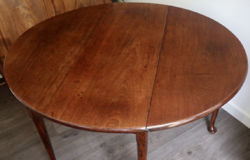 GEORGIAN MAHOGANY PAD FOOT DINING TABLE - ADDITIONAL PHOTO 5