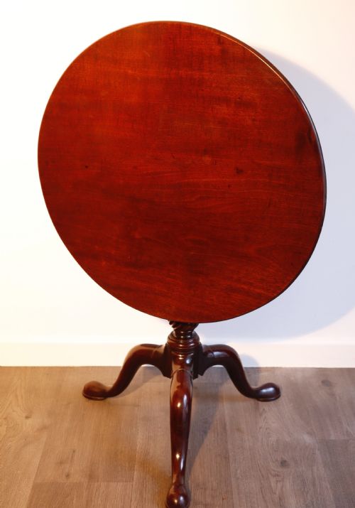 MAHOGANY TRIPOD TABLE WITH REVOLVING TABLE - ADDITIONAL PHOTO 1
