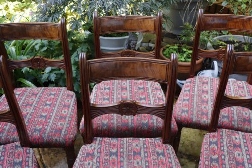 SET OF SIX MAHOGANY GEORGIAN DINING CHAIRS - ADDITIONAL PHOTO 1