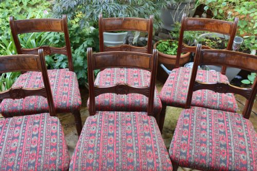 set of six mahogany georgian dining chairs - CATEGORY: ANTIQUE CHAIRS - DATED 19TH CENTURY