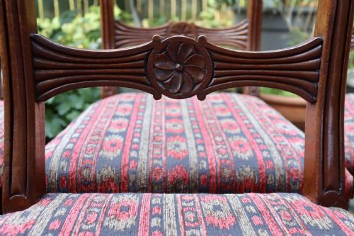 SET OF SIX MAHOGANY GEORGIAN DINING CHAIRS - ADDITIONAL PHOTO 2