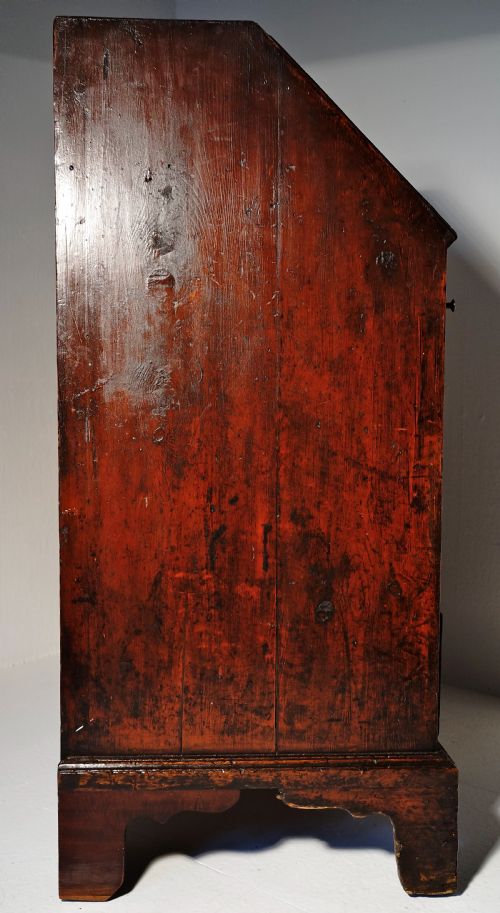 ANTIQUE MAHOGANY BUREAU - ADDITIONAL PHOTO 4