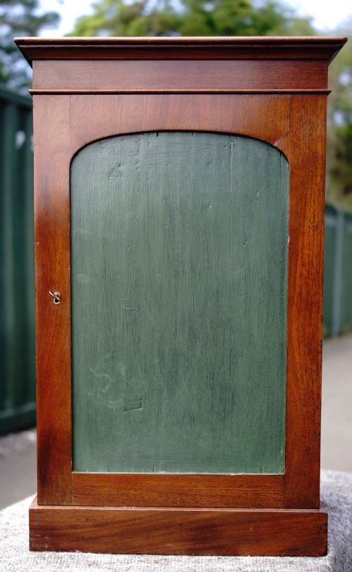 ANTIQUE MAHOGANY CUPBOARD - ADDITIONAL PHOTO 1