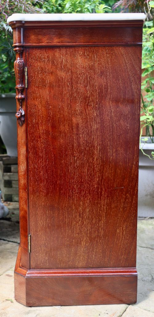 ANTIQUE MAHOGANY SINGLE DOOR CUPBOARD - ADDITIONAL PHOTO 6