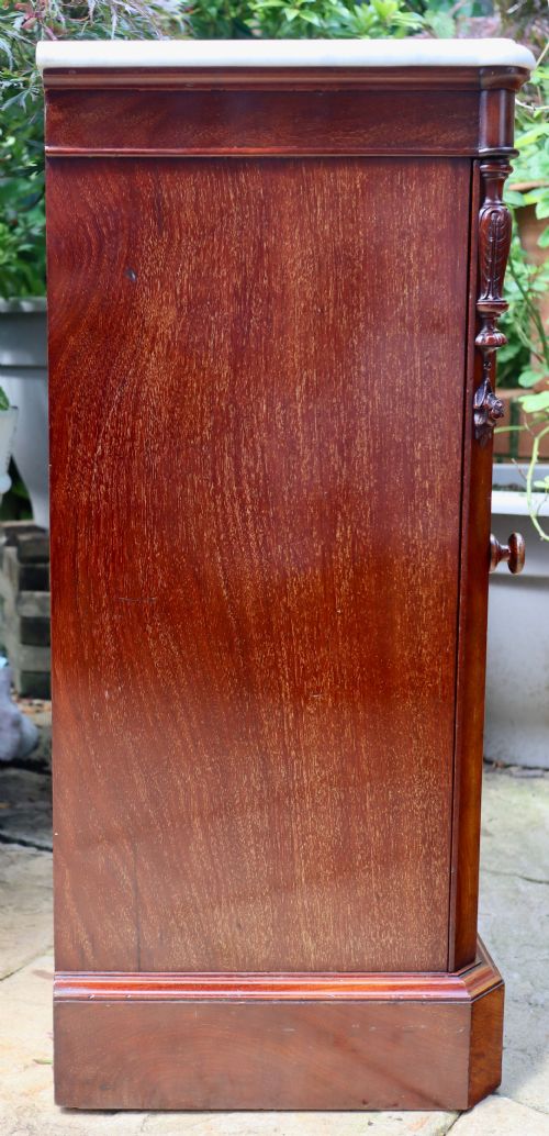 ANTIQUE MAHOGANY SINGLE DOOR CUPBOARD - ADDITIONAL PHOTO 8