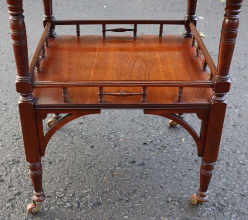 WALNUT OCTAGONAL OCCASIONAL TABLE CIRCA 1890S - ADDITIONAL PHOTO 1