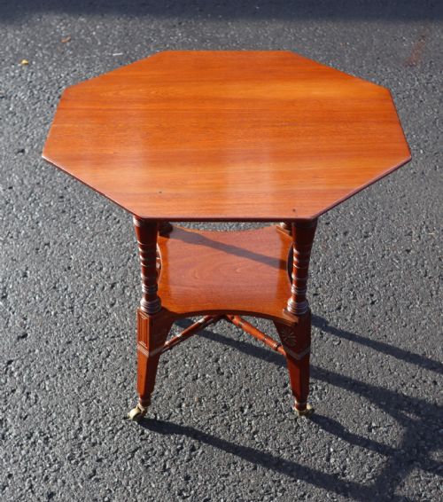 FINE ANTIQUE WALNUT TWO TIER OCCASIONAL TABLE - ADDITIONAL PHOTO 8