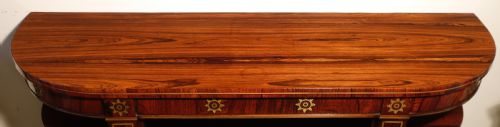REGENCY ROSEWOOD BRASS INLAID BOOKCASE - ADDITIONAL PHOTO 3