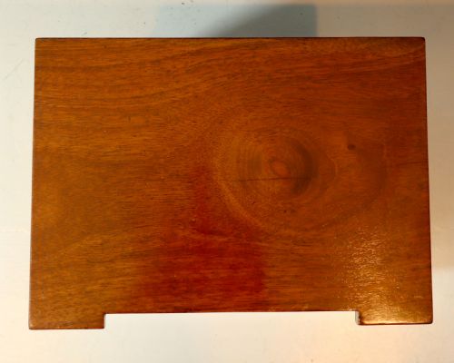 ANTIQUE MAHOGANY MINIATURE CHEST OF DRAWERS - ADDITIONAL PHOTO 2