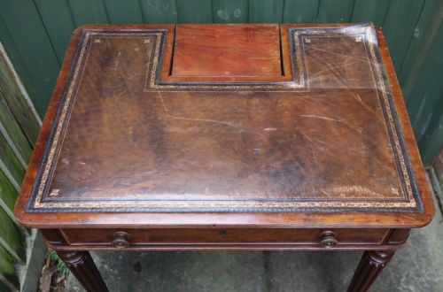 ANTIQUE MAHOGANY CHAMBER WRITING TABLE GILLOWS - ADDITIONAL PHOTO 10