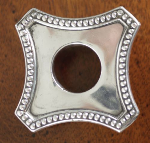 ANTIQUE SOLID SILVER CANDLE STICK - ADDITIONAL PHOTO 6