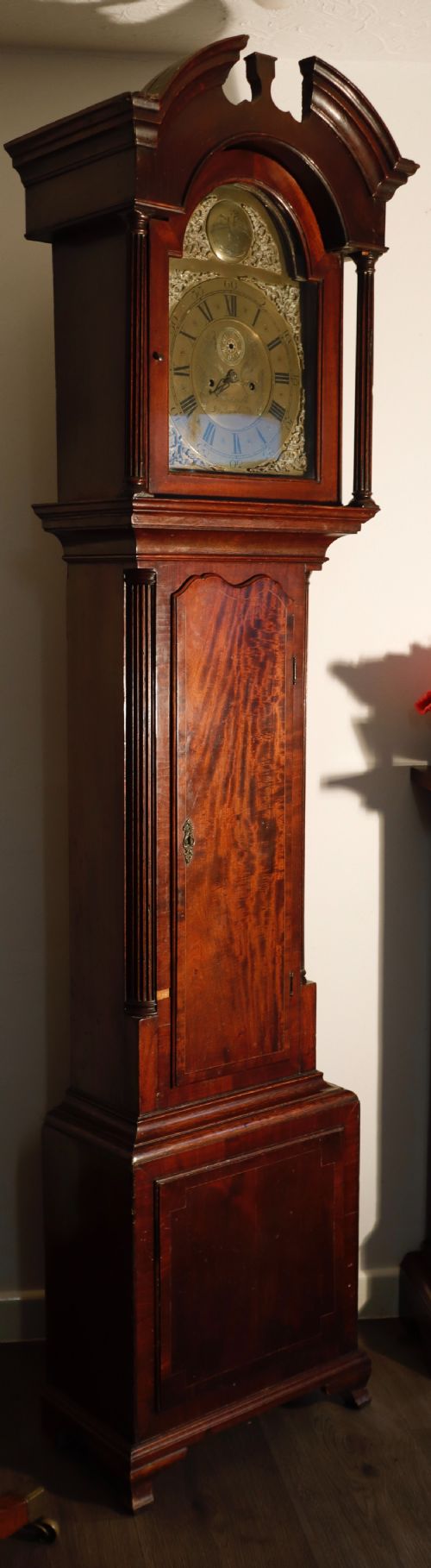 antique mahogany longcase clock for restoration circa 1800 - CATEGORY: ANTIQUE CLOCKS - DATED GEORGIAN