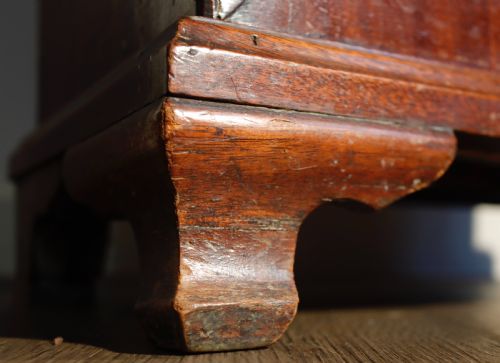 ANTIQUE MAHOGANY LONGCASE CLOCK FOR RESTORATION CIRCA 1800 - ADDITIONAL PHOTO 4