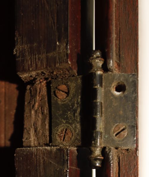 ANTIQUE MAHOGANY LONGCASE CLOCK FOR RESTORATION CIRCA 1800 - ADDITIONAL PHOTO 8