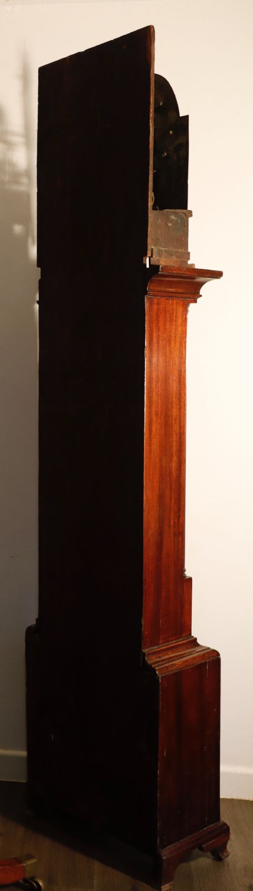 ANTIQUE MAHOGANY LONGCASE CLOCK FOR RESTORATION CIRCA 1800 - ADDITIONAL PHOTO 10