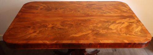 ANTIQUE MAHOGANY DINING TABLE - ADDITIONAL PHOTO 10