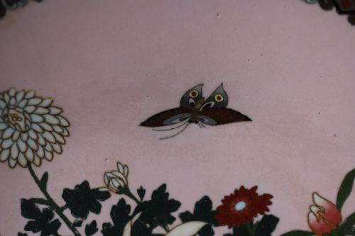 ANTIQUE CLOISONNE PLATE - ADDITIONAL PHOTO 2