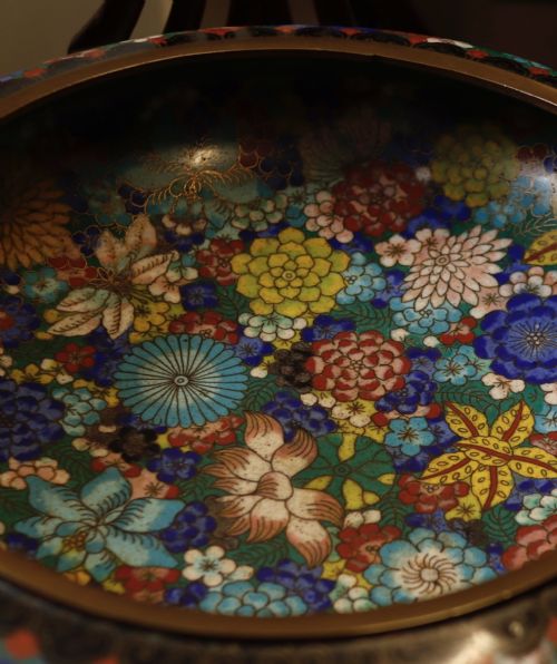 ANTIQUE CLOISONNE BOWL - ADDITIONAL PHOTO 3