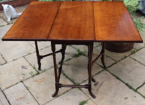 FINE GEORGIAN MAHOGANY SPIDER LEG TABLE - ADDITIONAL PHOTO 2