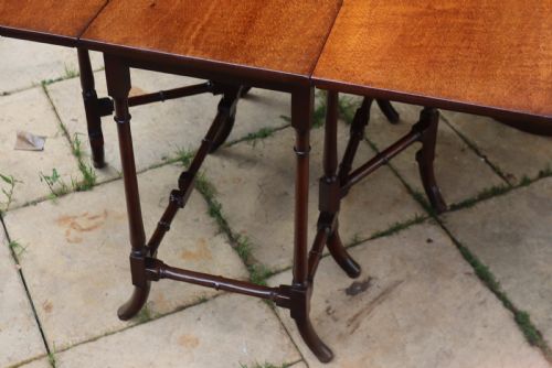 FINE GEORGIAN MAHOGANY SPIDER LEG TABLE - ADDITIONAL PHOTO 4