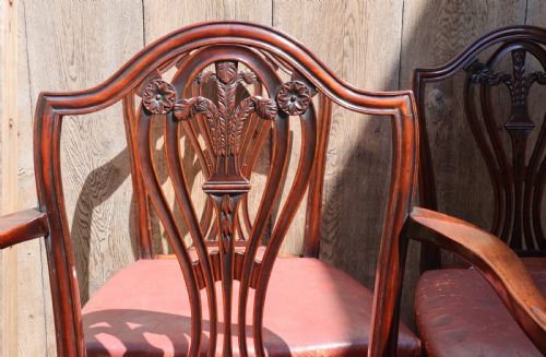ANTIQUE HEPPLEWHITE DINING CHAIRS - ADDITIONAL PHOTO 4