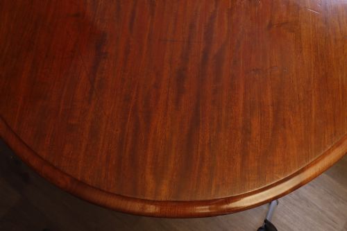 ANTIQUE VICTORIAN MAHOGANY DINING TABLE 1860S - ADDITIONAL PHOTO 8