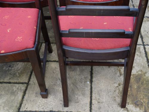 SET OF 8 SINGLE MAHOGANY DINING CHAIRS - ADDITIONAL PHOTO 7