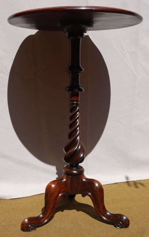 ANTIQUE ROSEWOOD TRIPOD TABLE - ADDITIONAL PHOTO 2