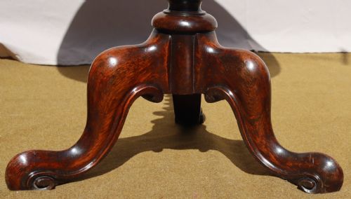 ANTIQUE ROSEWOOD TRIPOD TABLE - ADDITIONAL PHOTO 13