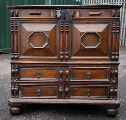 OAK CHEST WITH DRAWERS - ADDITIONAL PHOTO 1