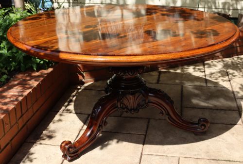 ROSEWOOD DINING TABLE - ADDITIONAL PHOTO 1