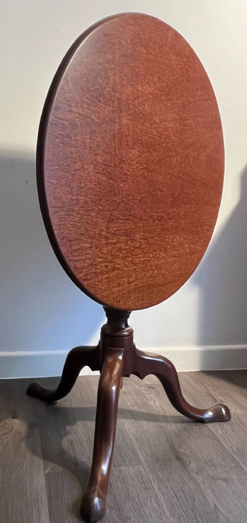 Mahogany tripod table.