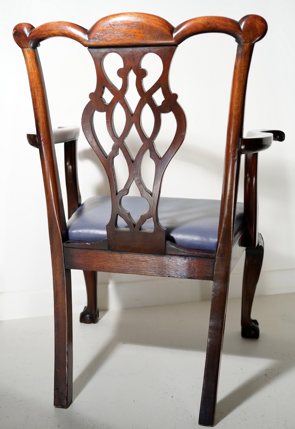 A good Chippendale style finely carved mahogany armchair in excellent condition View III