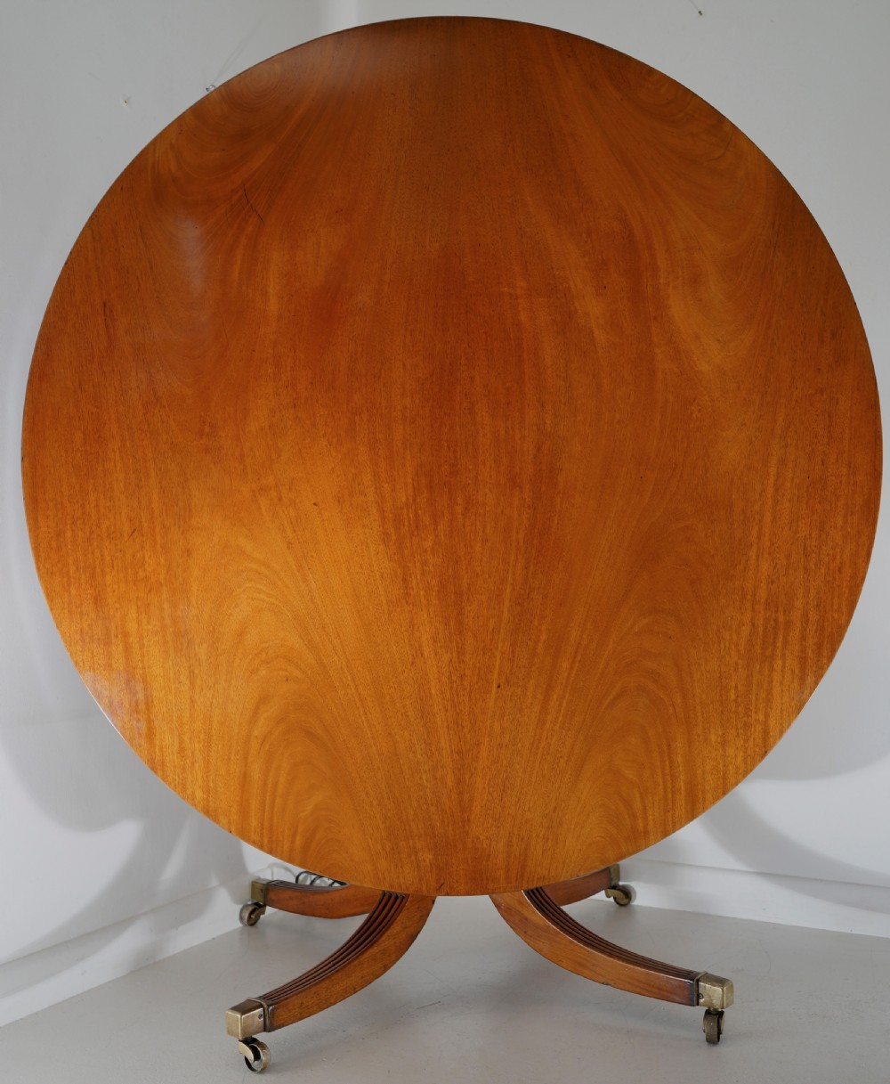 Substantial eight seater solid Mahogany dining table 