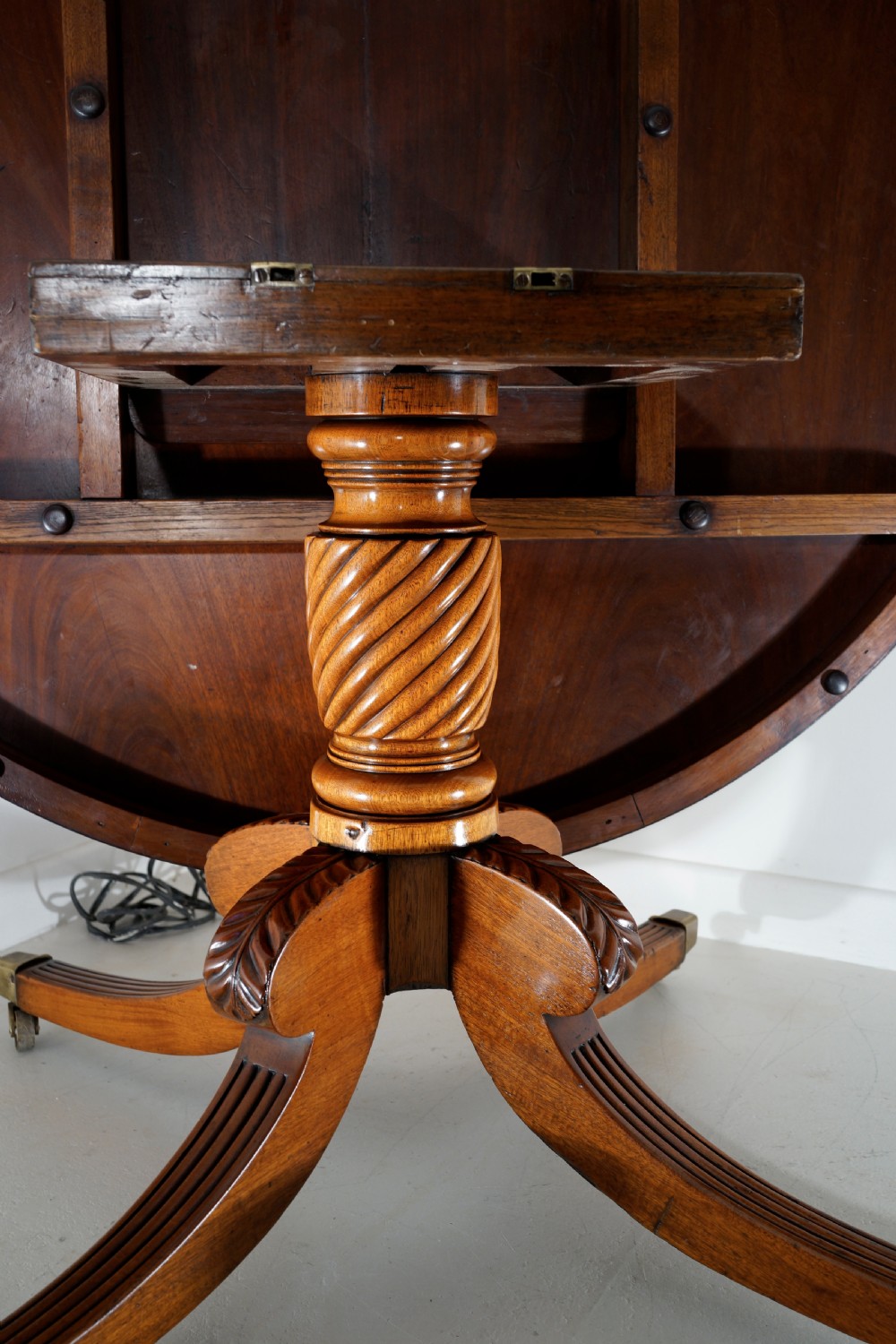 Substantial eight seater solid Mahogany dining table  View III