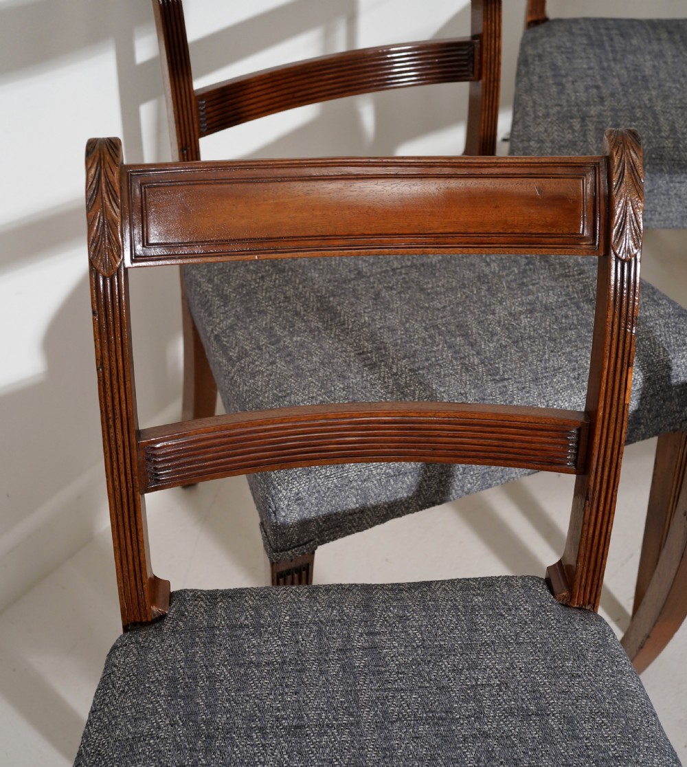 Set of six mahogany dining chairs in excellent restored condition  View II