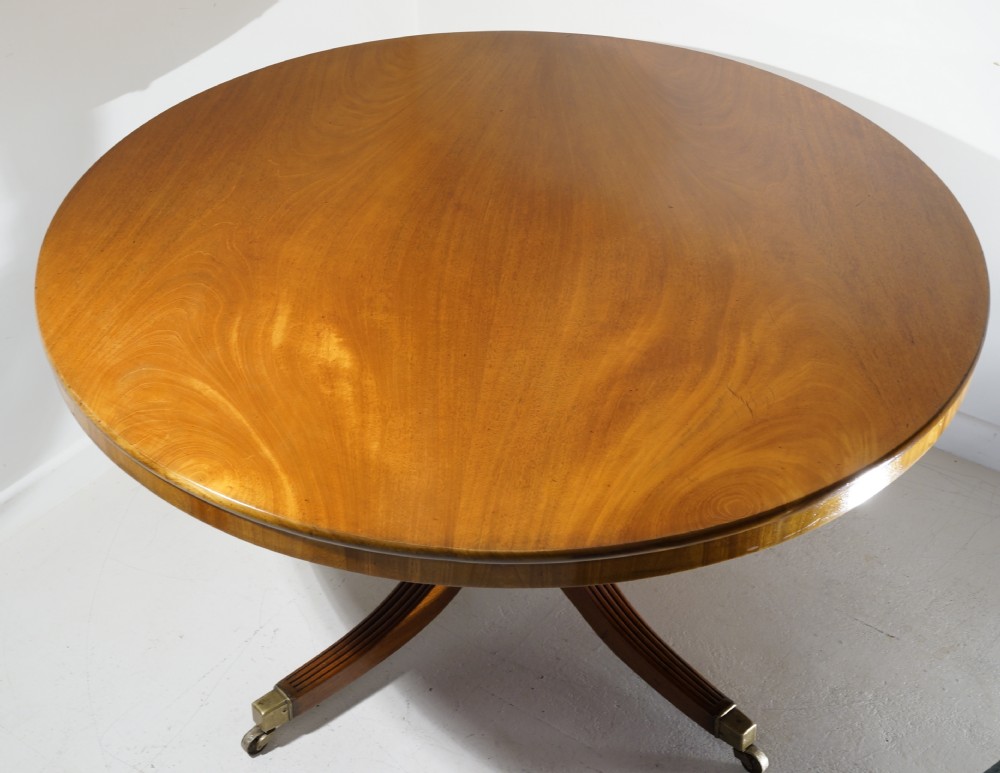 Substantial eight seater solid Mahogany dining table  View VI